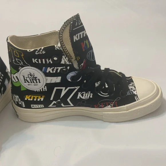 Converse Chuck Taylor All Star 70 Hi Kith 10 Year Anniversary Black Size Women 6 - Picture 2 of 9
